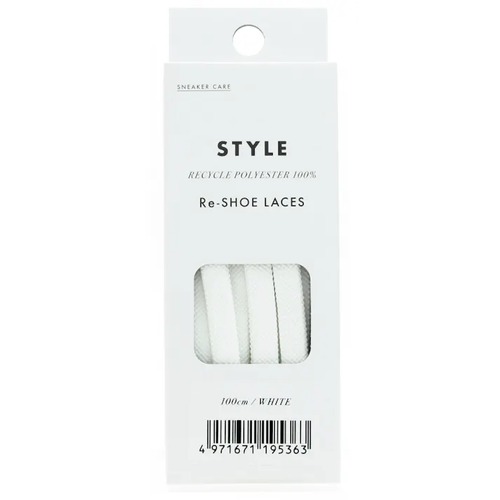 【10点まとめ買い】SNEAKER CARE Re-SHOE LACES 100センチ ホワイト × 10点【送料込み】 #hrm-4971671195363