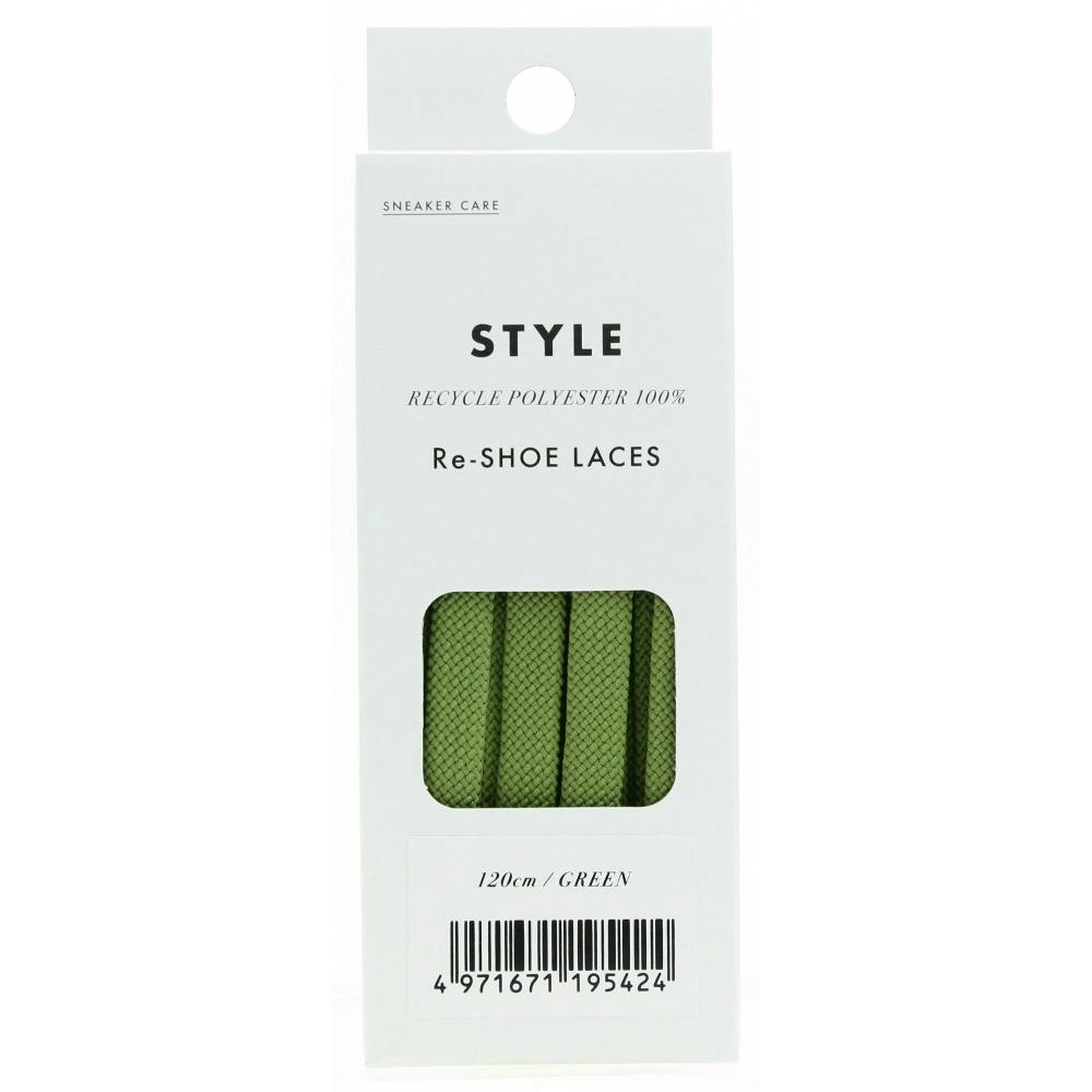 SNEAKER CARE Re-SHOE LACES 120センチ グリーン ×1点 #hrm-4971671195424 シューケア用品 SNEAKER CARE Re-SHOE LACES 120センチ グリーン ×1点 #hrm-4971671195424 シューケア用品