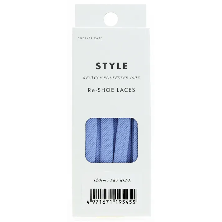 【250点まとめ買い】SNEAKER CARE Re-SHOE LACES 120センチ スカイブルー × 250点【送料込み】 #hrm-4971671195455