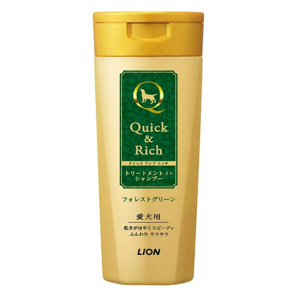 クイック&リッチ トリートメントインシャンプー 愛犬用 フォレストグリーン 200ml ×1点 #hrm-4903351098060 ペット用品(犬) クイック&リッチ トリートメントインシャンプー 愛犬用 フォレストグリーン 200ml ×1点 #hrm-4903351098060 ペット用品(犬)