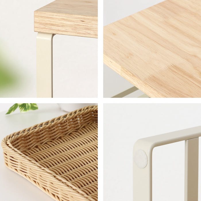 21063(GR-063)頑丈 トースターラック 洗えるバスケット付き キッチン