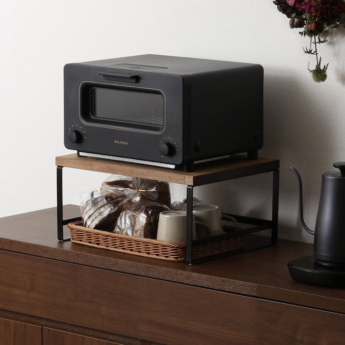 21064(GR-064)頑丈 トースターラック 洗えるバスケット付き