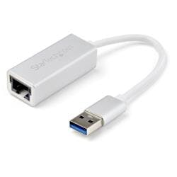 LANアダプター/USB 3.0/1x RJ45/10/100/1000 Mbps/シルバー パソコン・周辺機器 LANアダプター/USB 3.0/1x RJ45/10/100/1000 Mbps/シルバー パソコン・周辺機器