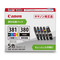 インクタンク BCI-381S+380/5MP インクカートリッジ・インクリボン インクタンク BCI-381S+380/5MP インクカートリッジ・インクリボン