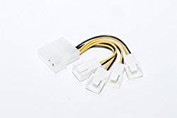 ファン用 電源4分岐変換ケーブル FPWBH08