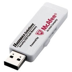 ウィルス対策USBメモリ(マカフィー)/16GB/1年ライセンス/USB3.0 記録メディア・記録媒体