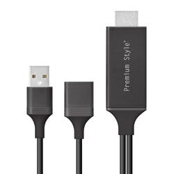 Premium Style iPhone/iPadp HDMI~[OP[u ubN P[uERlN^EA_v^[