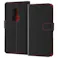 arrows Be4 Plus 耐衝撃 手帳 マグネット/ブラック/レッド