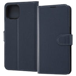 iPhone 13 手帳 シンプル マグネット/ダークネイビー ケース・ストラップ iPhone 13 手帳 シンプル マグネット/ダークネイビー ケース・ストラップ