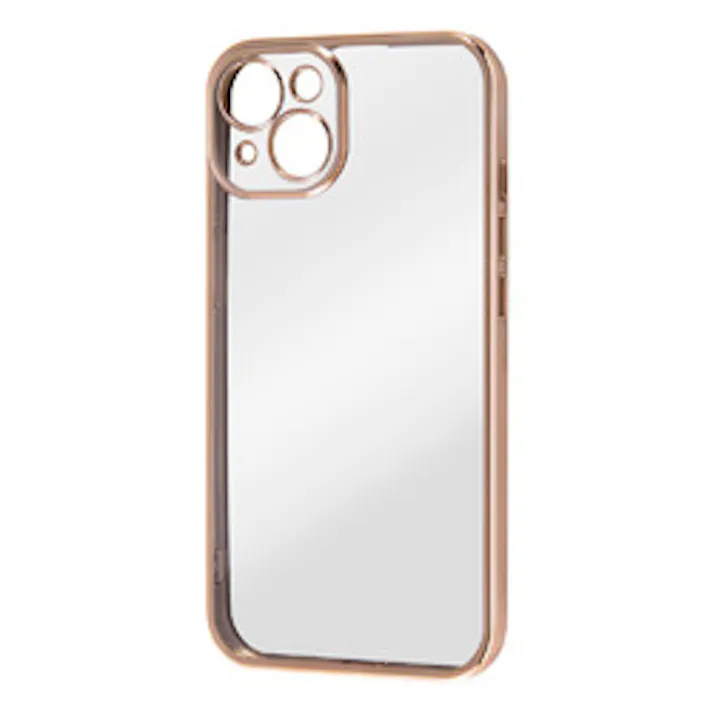 iPhone 13 Perfect Fit メタリックケース/ピンクゴールド