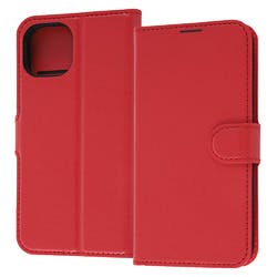 iPhone 14 / 13 耐衝撃 手帳 マグネット/レッド ケース・ストラップ iPhone 14 / 13 耐衝撃 手帳 マグネット/レッド ケース・ストラップ