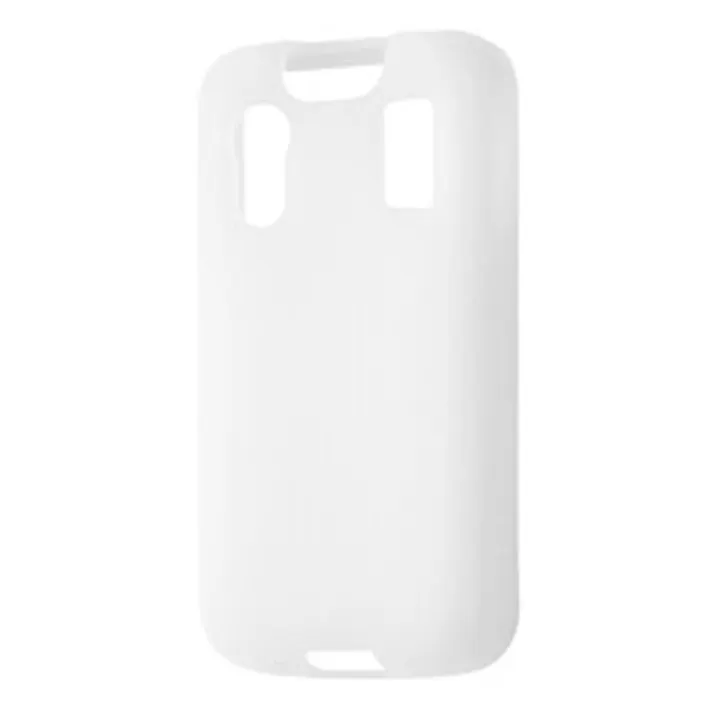 キッズケータイ KY-41C シリコン シルキータッチ/ホワイト(半透明)