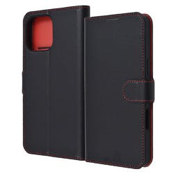 iPhone 16 Pro Max LS 耐衝撃 Mベルト シンプル 手帳型レザーC/BK_RD ケース・ストラップ iPhone 16 Pro Max LS 耐衝撃 Mベルト シンプル 手帳型レザーC/BK_RD ケース・ストラップ