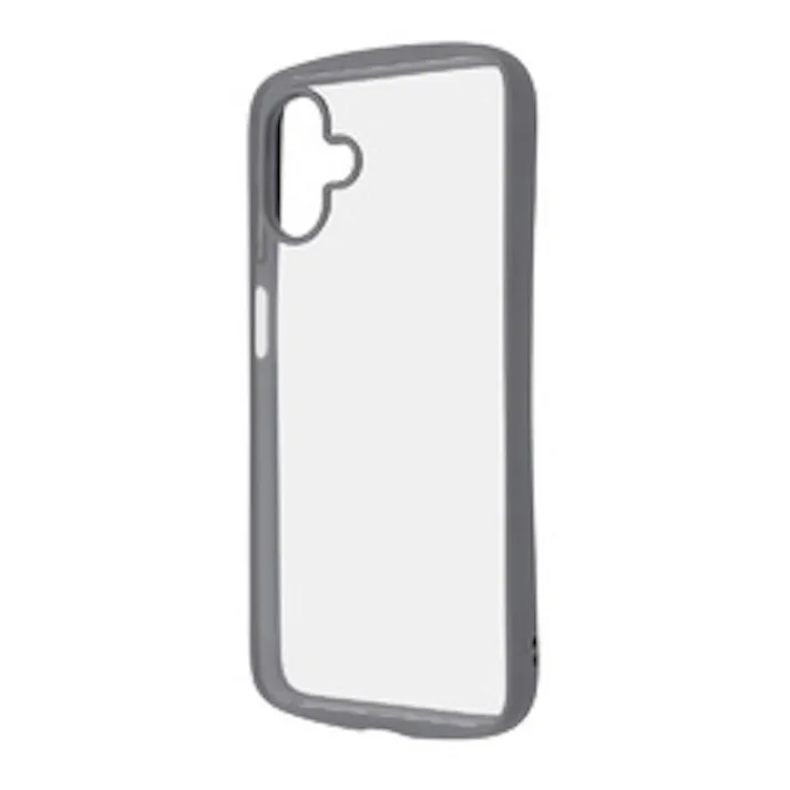 Galaxy A25 5G LS Puffull耐衝撃バンパー ハイブリッドケース/グレー