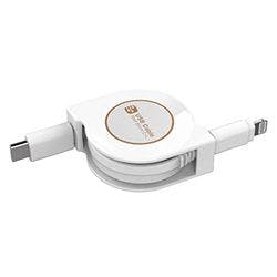 USB充電＆同期ケーブル　リールタイプ