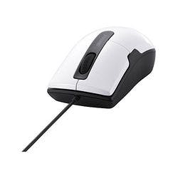 BSMBU26SMWH 有線BlueLEDマウス 静音/3ボタン/Mサイズ ホワイト マウス・キーボード・入力機器 BSMBU26SMWH 有線BlueLEDマウス 静音/3ボタン/Mサイズ ホワイト マウス・キーボード・入力機器