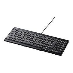 BSKBU14BK USB接続 有線スリムキーボード ブラック マウス・キーボード・入力機器 BSKBU14BK USB接続 有線スリムキーボード ブラック マウス・キーボード・入力機器