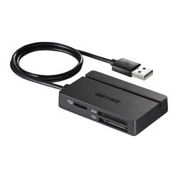 BSCR100U2BK USB2.0 マルチカードリーダー スタンダード ブラック