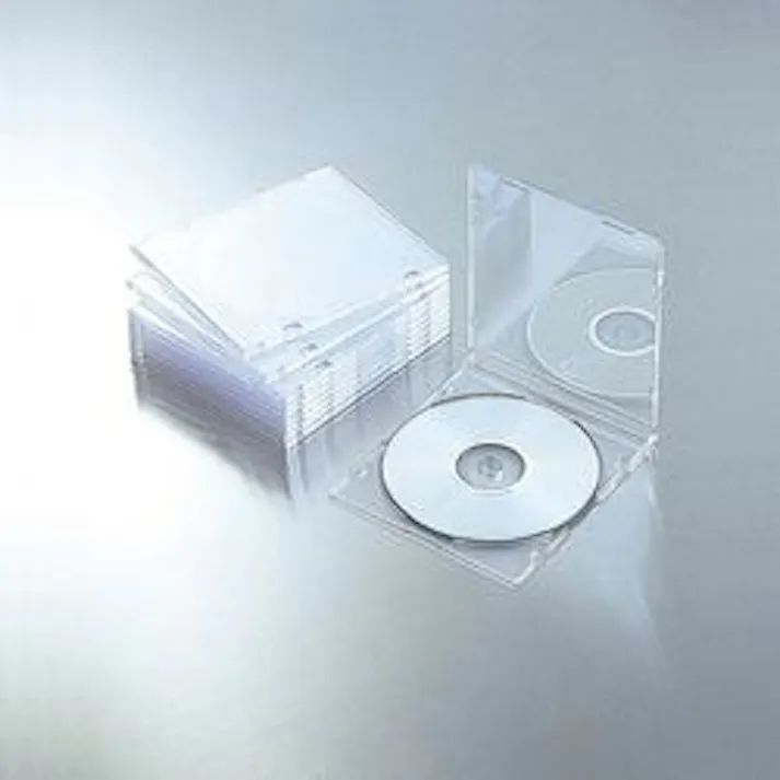 CD DVDスリムプラケース 1枚収納 10パック クリア CCD-JSCS10CR