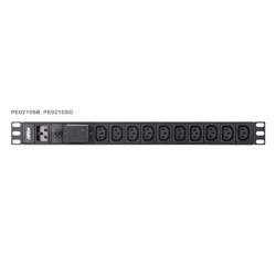 PE0210SB ラック用電源タップ(1U/20A/10ポート/サージ保護回路付き) パソコン・周辺機器 PE0210SB ラック用電源タップ(1U/20A/10ポート/サージ保護回路付き) パソコン・周辺機器