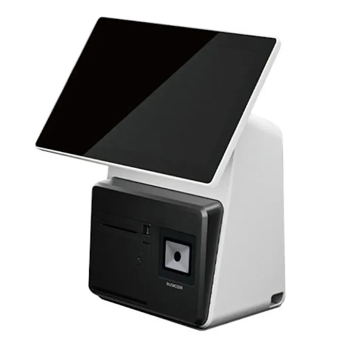 ビジコム 15.6インチ キオスク端末 Seav-MK 設置場所を選ばないコンパクトな卓上型 ホワイト/ブラック