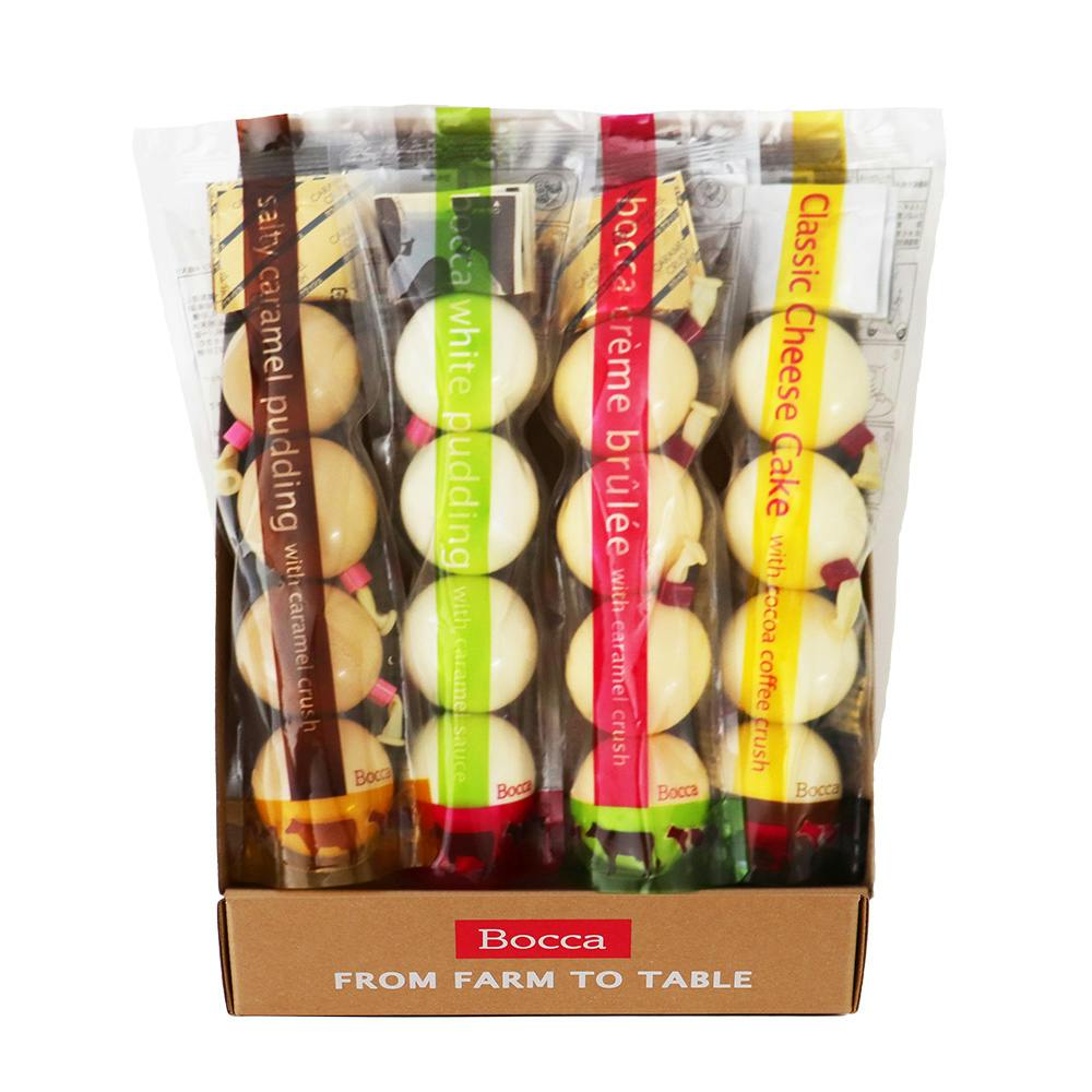 【冷蔵】Boccaの4個入プリン 4本セット / プリン  牧家 北海道 詰め合わせ Bocca 送料込み＃4945872902501