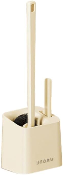 トイレブラシ, 壁掛け式, 長いハンドル43cm, 水切り機能付き, PP+ABS素材, 3色展開