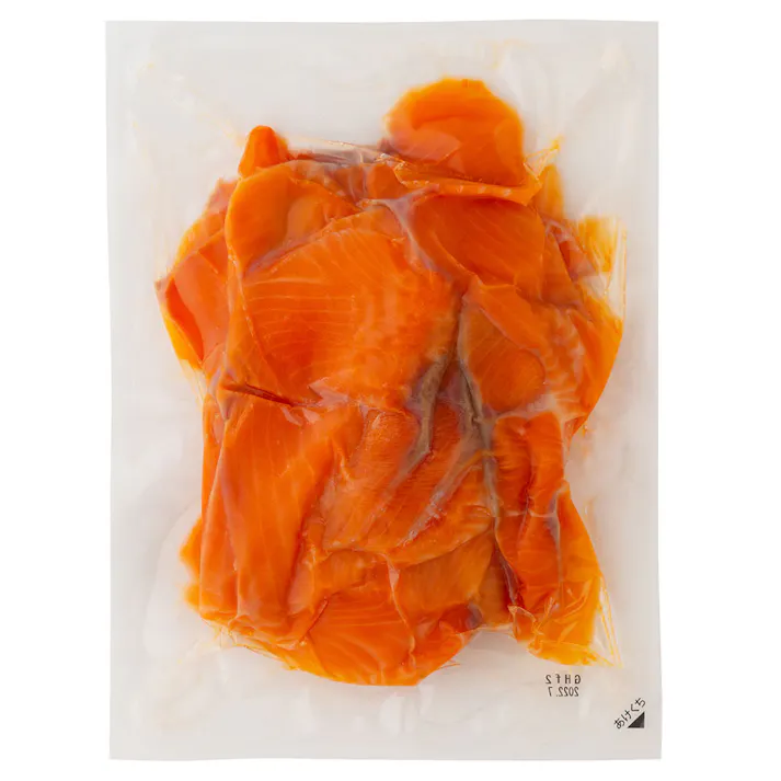 【冷凍】北海道 「王子サーモン」 トラウトスモーク切り落とし 500g 送料込み 食品 #130316