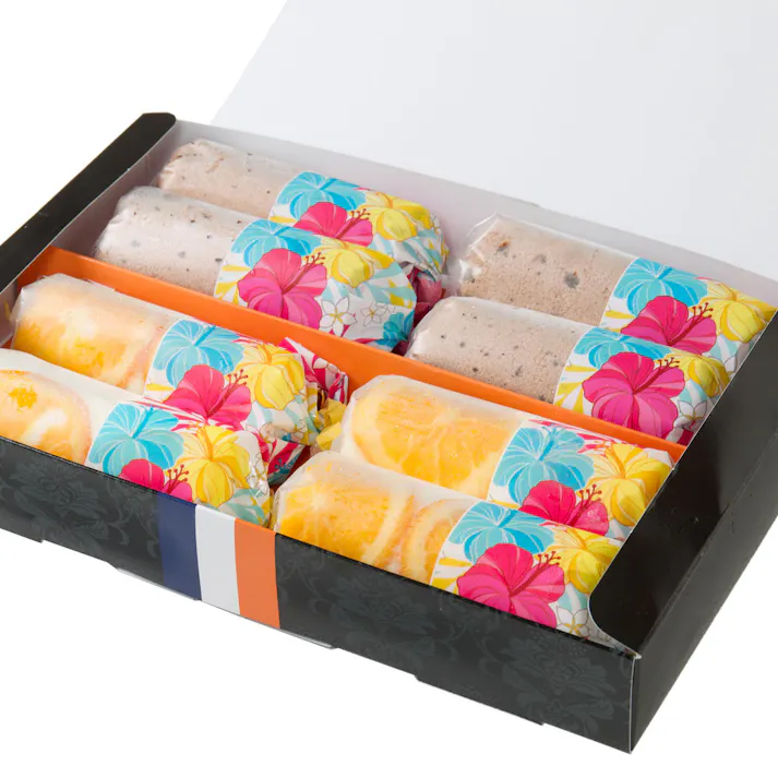 【冷凍】Rolls NewYork アイスロールアソート (オレンジ4本 ストロベリーチョコ4本) 送料込み 食品 #3460068