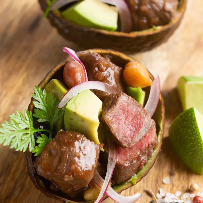 【冷凍】兵庫 神戸肉バル「バルティロ」 赤ワインに漬け込んだひとくちステーキ 150g×5 送料込み 食品 #3650067