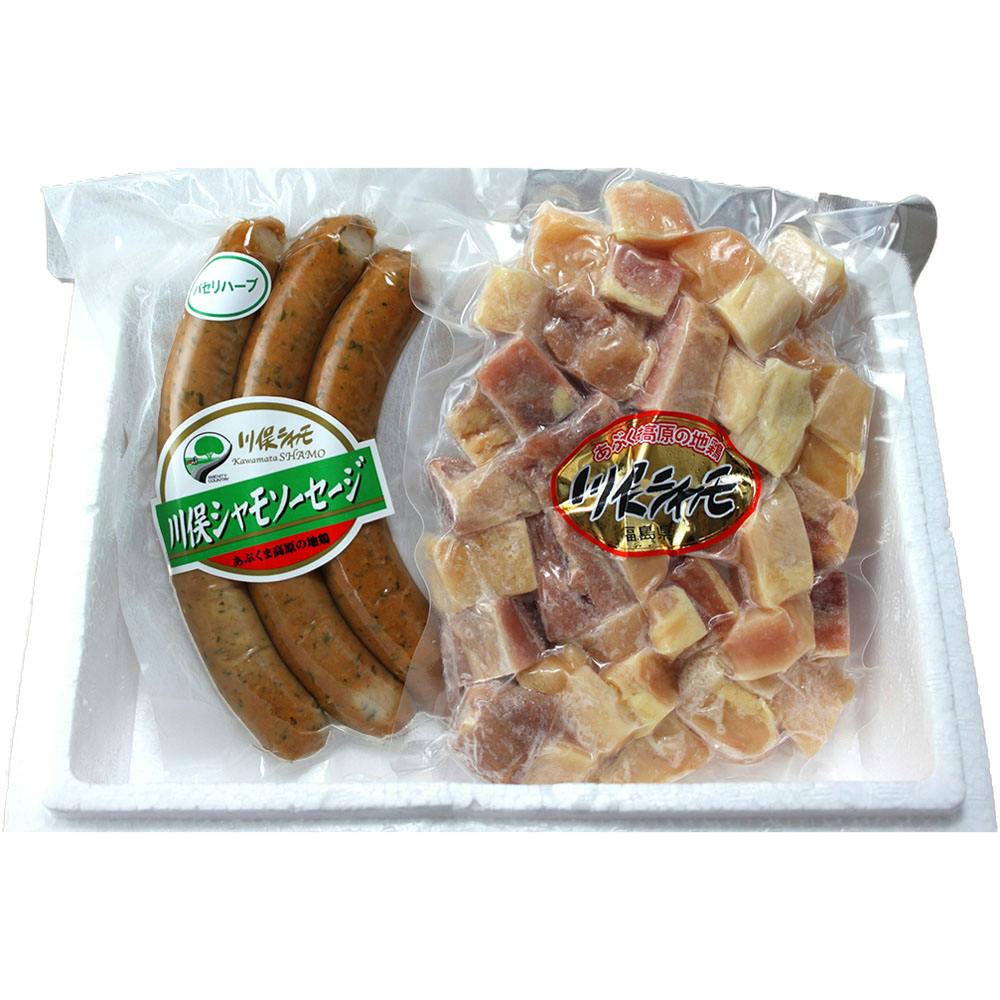 福島 川俣シャモ詰め合せ (サイコロステーキ300g ソーセージ160g) 送料込み 食品 #3690001 その他食品 福島 川俣シャモ詰め合せ (サイコロステーキ300g ソーセージ160g) 送料込み 食品 #3690001 その他食品