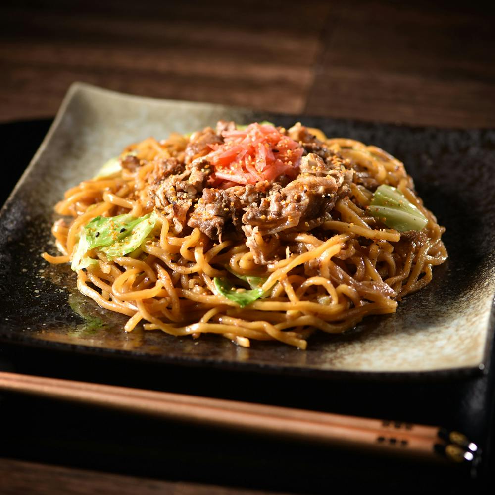 冷凍】「吉野屋×富士宮やきそば」 牛肉やきそば 計8食 送料込み 食品
