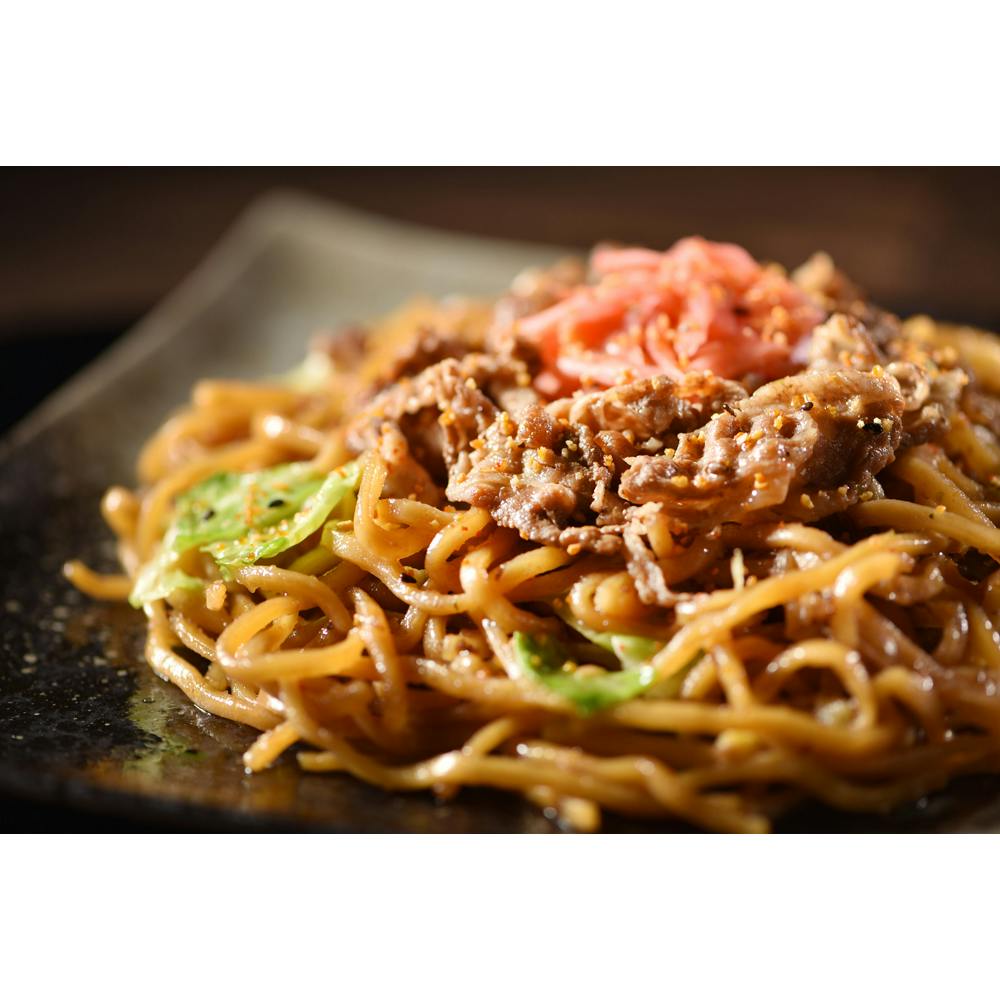 冷凍】「吉野屋×富士宮やきそば」 牛肉やきそば 計8食 送料込み 食品