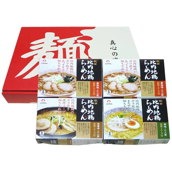 【常温】秋田比内地鶏ラーメン 8食セット 送料込み 食品 #5370014