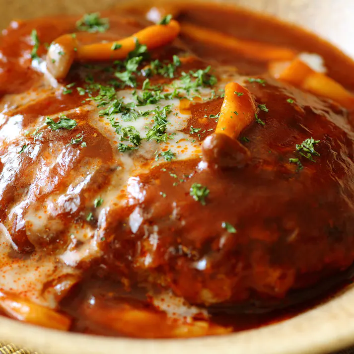 【冷凍】鹿児島黒牛の煮込みハンバーグ(8個) 送料込み 食品 #7240009