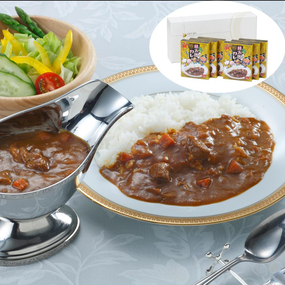 【常温】岡山 桃太郎カレー 中辛6箱セット 送料込み 食品 ＃7760095