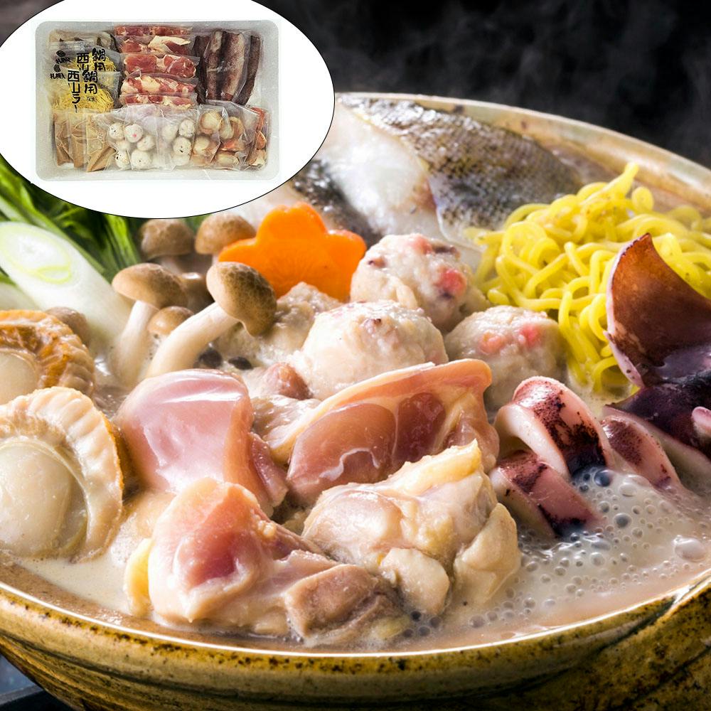 北海道 鶏白湯鍋 Aセット( 鶏もも肉500g・いか・帆立・助宗鱈・つみれ・生ラーメン・たれ) 送料込み 食品 #80143 その他食品 北海道 鶏白湯鍋 Aセット( 鶏もも肉500g・いか・帆立・助宗鱈・つみれ・生ラーメン・たれ) 送料込み 食品 #80143 その他食品