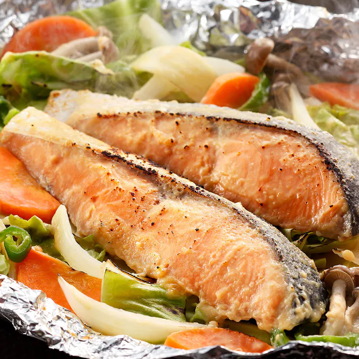 【冷凍】北海道 知床羅臼 鮭のちゃんちゃん焼き F(切身80g×4枚)セット 送料込み 食品 #80160