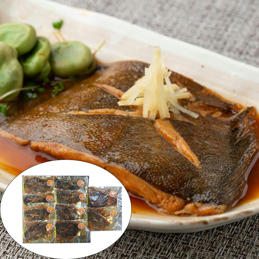 【冷凍】北海道 小樽産 かれいの煮つけ Dセット (130g×10個) 送料込み 食品 ＃80280