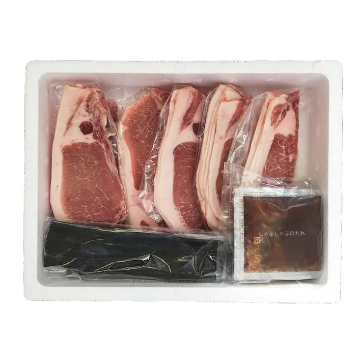 【冷凍】北海道真狩産 ハーブ豚のロースしゃぶ Fセット (100g×6) 送料込み 食品 #80325