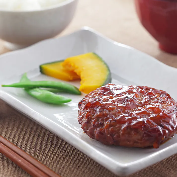 【冷凍】照り焼きソースハンバーグ 14個 110g (固形量80g) 送料込み 食品 #930039