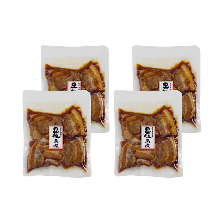 【冷凍】鹿児島県産黒豚使用 豚角煮 190g (固形量150g 個包装)×4 送料込み 食品 #930084