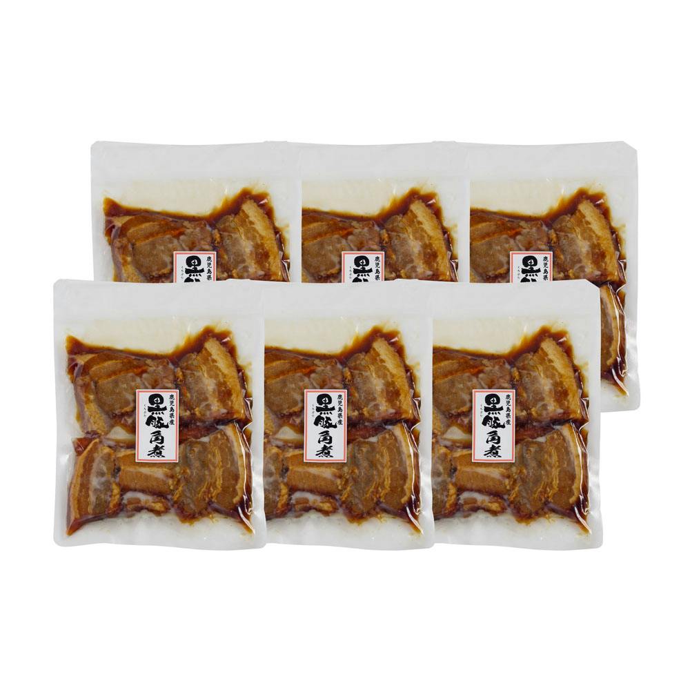 冷凍】鹿児島県産黒豚使用 豚角煮 190g (固形量150g 個包装)×6 送料