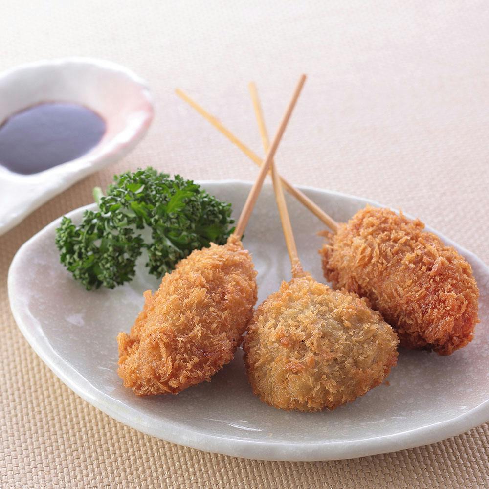 冷凍】大阪名物 串カツ A(3種・計15本) 送料込み 食品 ＃930089 | 食料