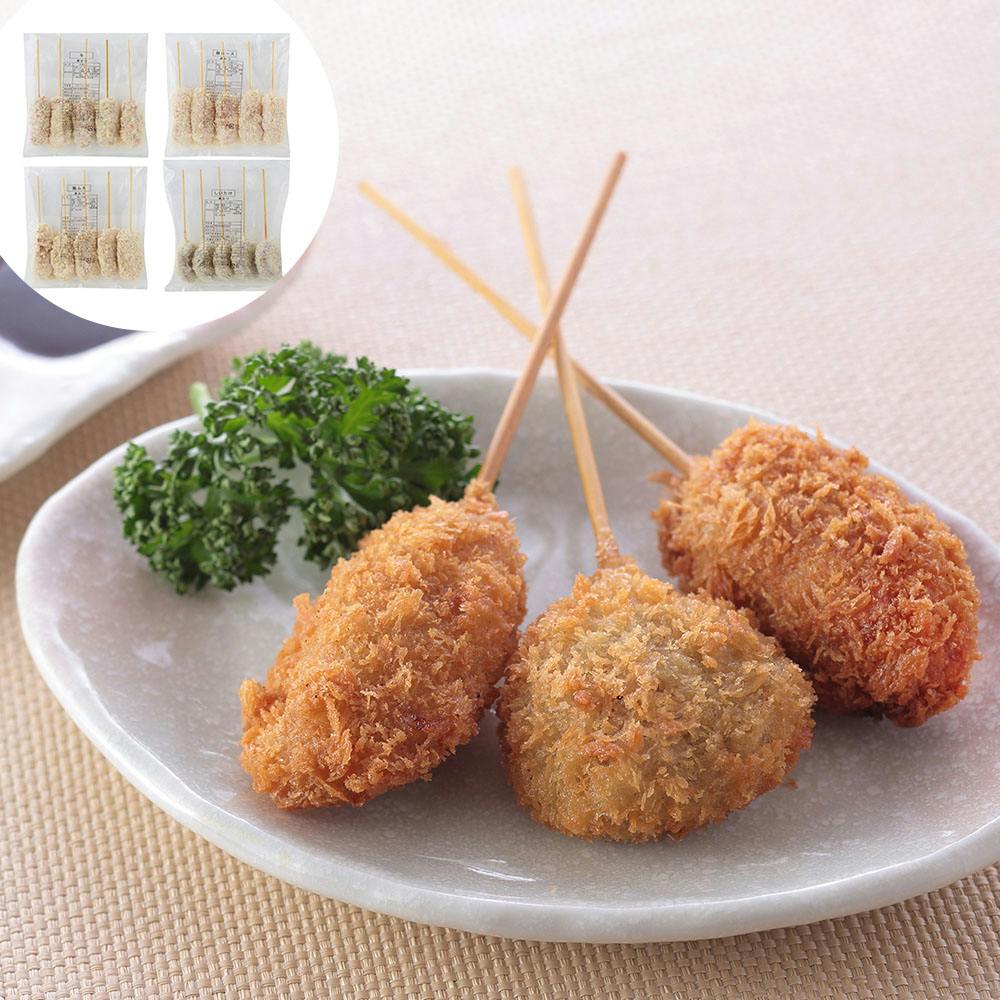 大阪名物 串カツ B(4種・計20本) 送料込み 食品 #930090 その他食品 大阪名物 串カツ B(4種・計20本) 送料込み 食品 #930090 その他食品