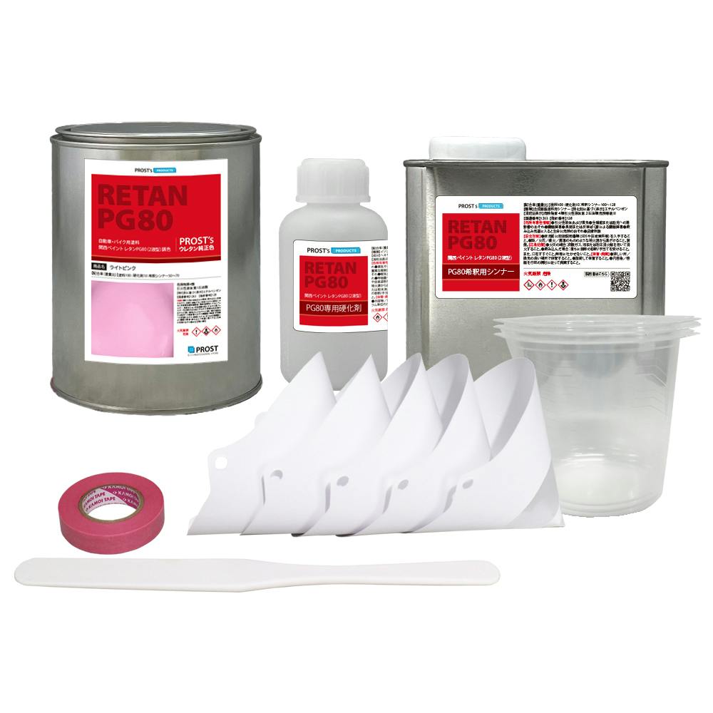 関西ペイントPG80 ライト ピンク 1kgセット(シンナー/硬化剤/道具付) 自動車用ウレタン塗料 2液 カンペ ウレタン 塗料 業務用・FRP 関西ペイントPG80 ライト ピンク 1kgセット(シンナー/硬化剤/道具付) 自動車用ウレタン塗料 2液 カンペ ウレタン 塗料 業務用・FRP