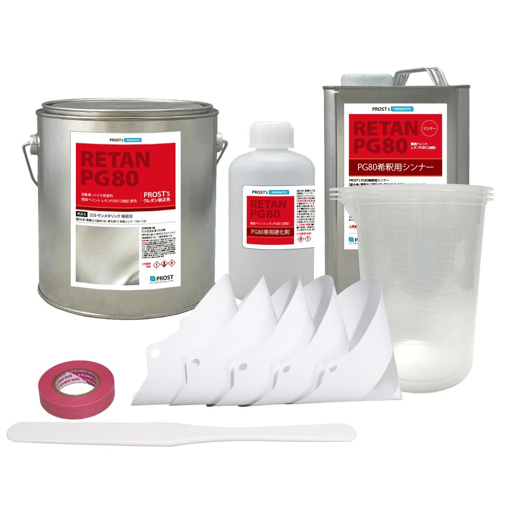 関西ペイント PG80 原色 210 サンメタリック極粗目 3kgセット/2液 ウレタン 塗料 業務用・FRP 関西ペイント PG80 原色 210 サンメタリック極粗目 3kgセット/2液 ウレタン 塗料 業務用・FRP