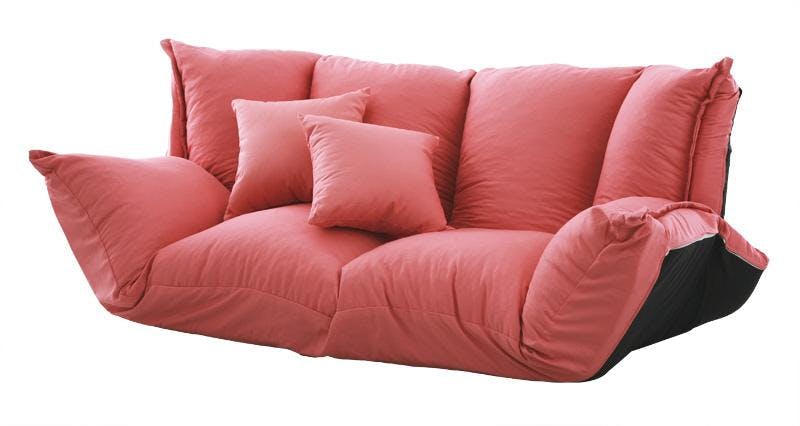 フロアマルチソファ Fiore フィオレ ファブリックタイプ 2P 【ピンク