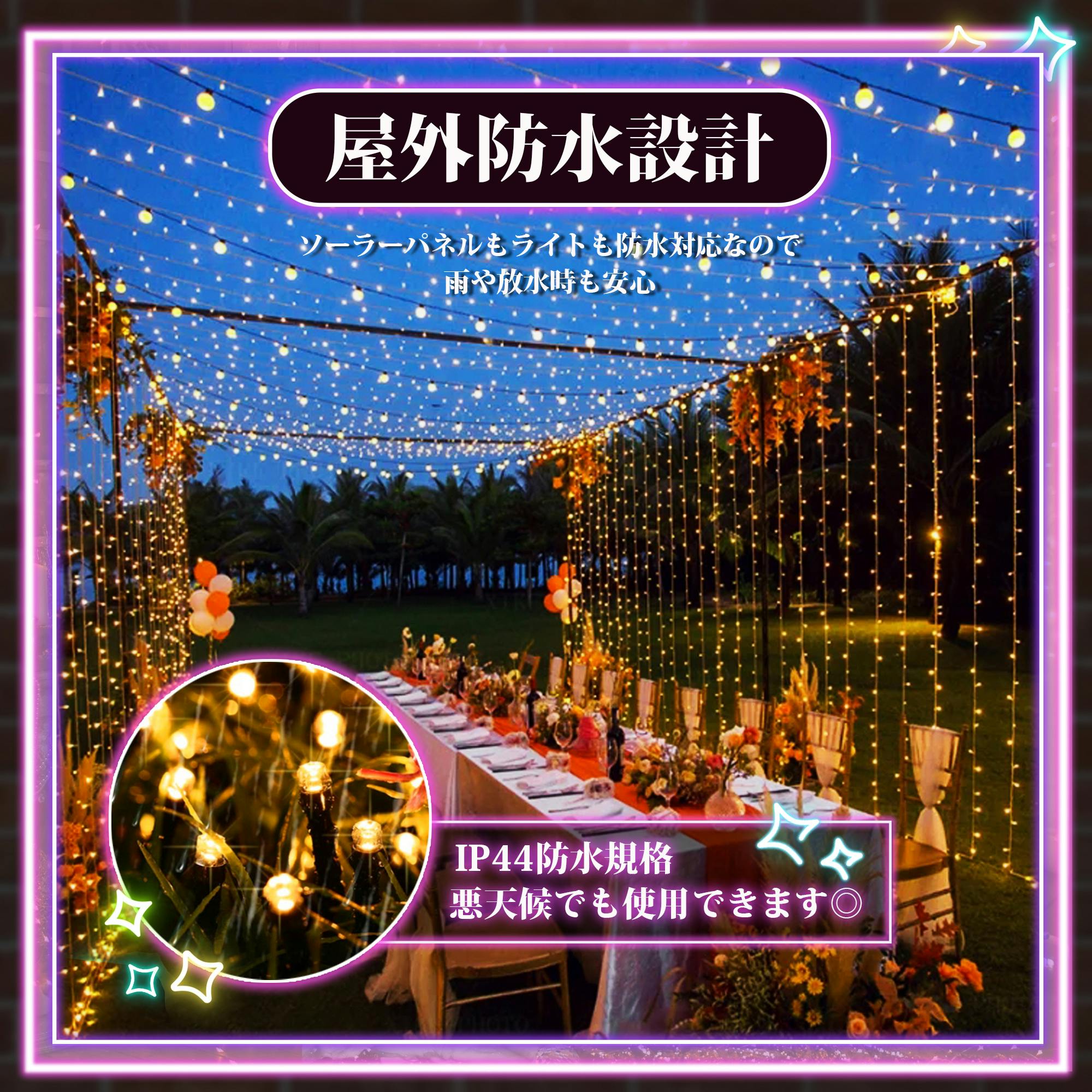 KOZUMUWAN led イルミネーション ストレート 屋外 室内 防水 100球 10m