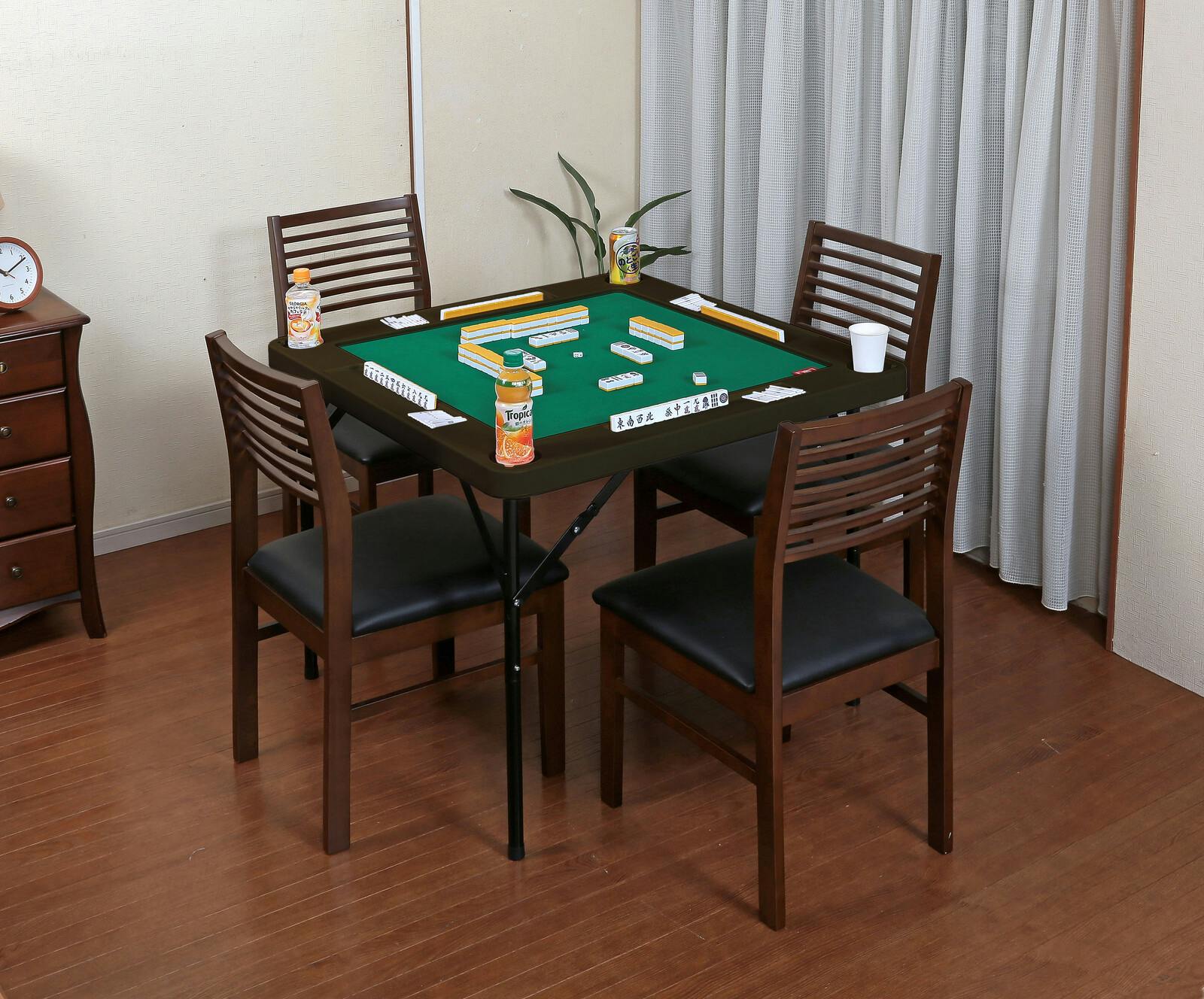 テーブル孔雀 高さ調節できる麻雀テーブル 高さ調節できる麻雀テーブル ブラウン